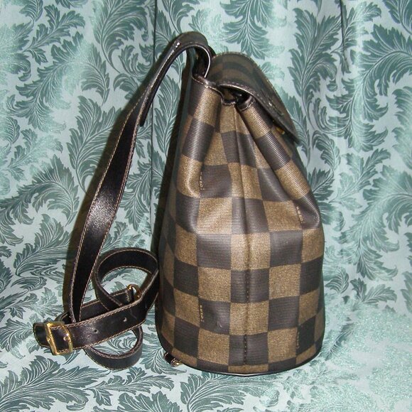 RARE Fendi Backpack/Sling bag Unisex Chess Board Pattern - Picture 6 of 14